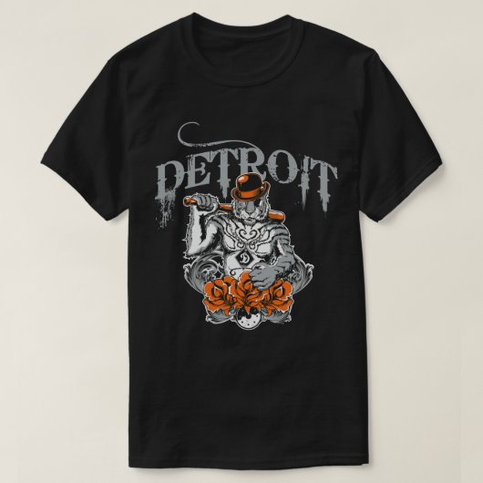 Detroit City Apparel for men women - Gangster Tige T-shirt (Design voorkant)