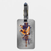 Detroit City Bagagelabel (Achterkant verticaal)