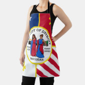Detroit City flag Apron Schort (Insitu)