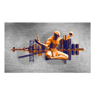 Detroit City Foto Afdruk