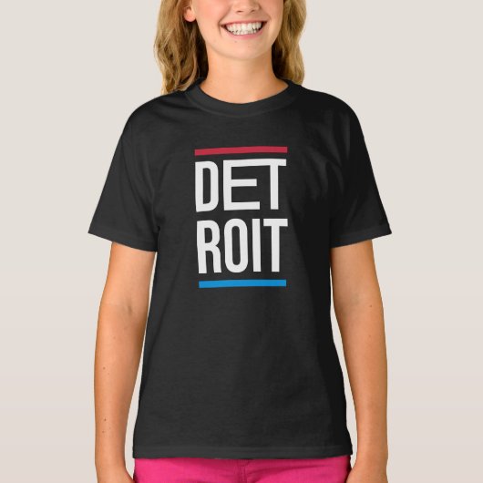 Detroit city logo design t-shirt (Voorkant)