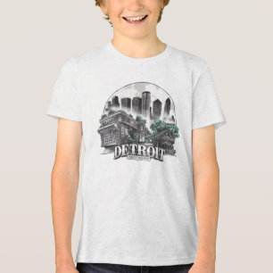 Detroit City Michigan Verenigde Staten Tri-Blend Shirt