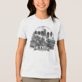 Detroit City Michigan Verenigde Staten Tri-Blend Shirt (Voorkant)