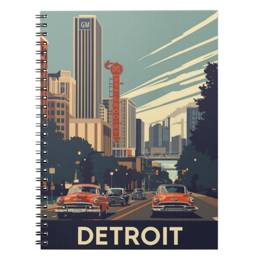 Detroit Classic City Notitieboek (Voorkant)