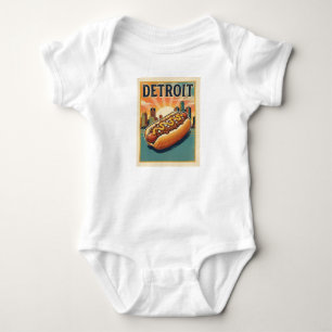 Detroit Coney Dog Grappige Foodie Romper