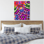 Detroit Cop Beats Off Two Men Canvas Afdruk (Insitu (Slaapkamer))