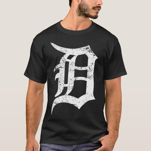 Detroit D-belettering T-shirt (Voorkant)