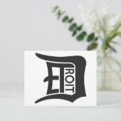 Detroit D Briefkaart (Staand voorkant)