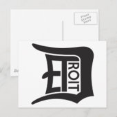 Detroit D Briefkaart (Voorkant / Achterkant)