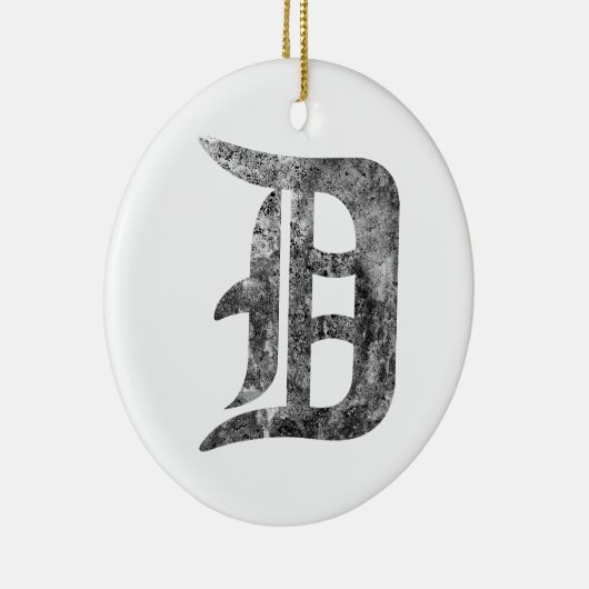 Detroit D was Keramisch Ornament (Rechts)