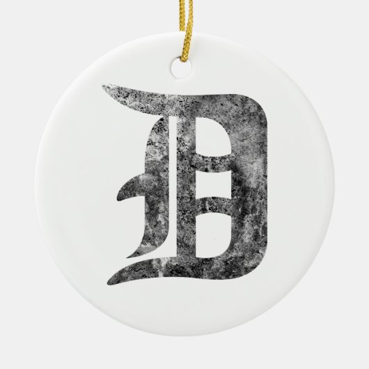 Detroit D was Keramisch Ornament (Voorkant)