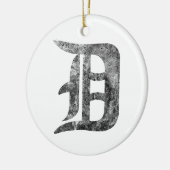 Detroit D was Keramisch Ornament (Links)