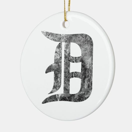 Detroit D was Keramisch Ornament (Links)