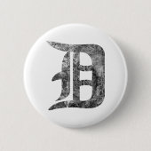 Detroit D was Ronde Button 5,7 Cm (Voorkant)