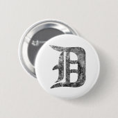 Detroit D was Ronde Button 5,7 Cm (Voorkant /achterkant)