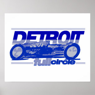 Detroit de Volledige Cirkel van de Auto van de Vin Poster