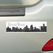 Detroit Decay (skyline sticker) Bumpersticker (Op auto)
