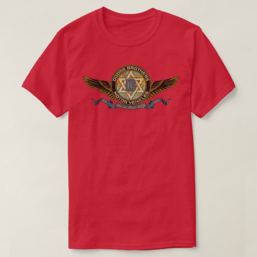 Detroit Dodge Brothers Motor Vehicles 1914 T-shirt (Design voorkant)