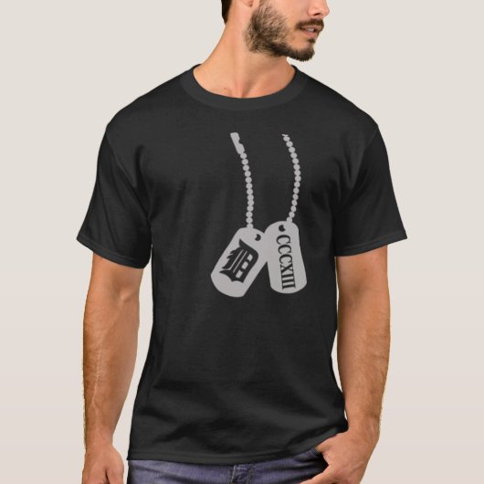 Detroit dog tags shirt (Voorkant)