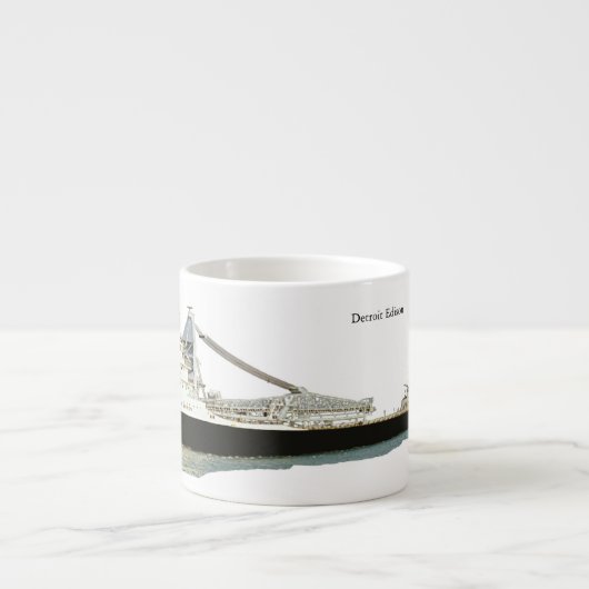 Detroit Edison cutout espresso mok (Voorkant)