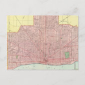 Detroit en omgeving briefkaart (Voorkant)