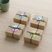 Detroit EST. 1701 Circle Stickers (Set van 4)