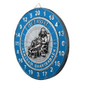 Detroit Fauteuil Quarterback Football Dartboard Dartbord (Voorkant Rechts)