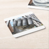 Detroit fist kartonnen onderzetters (Schuin)