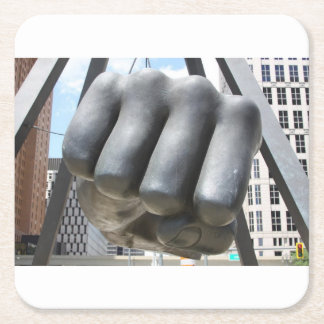 Detroit fist kartonnen onderzetters