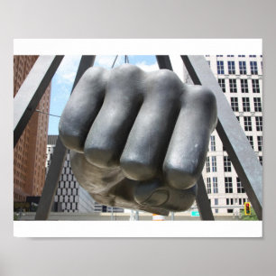 Detroit Fist Poster
