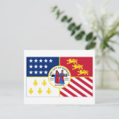 Detroit Flag Briefkaart (Staand voorkant)