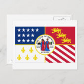 Detroit Flag Briefkaart (Voorkant / Achterkant)