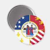 Detroit Flag Magneet (Voorkant / Achterkant)