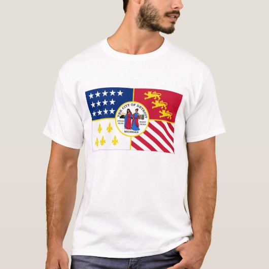 Detroit Flag T-shirt (Voorkant)