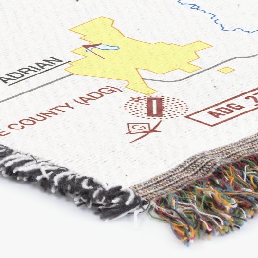 Detroit Flyway Chart Deken (Hoek)