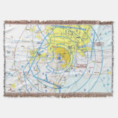 Detroit Flyway Chart Deken (Voorkant)