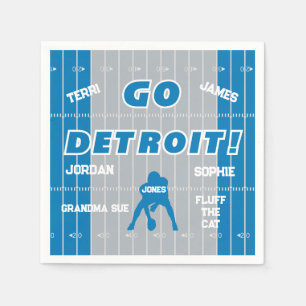 Detroit Football Familiepapier Servet
