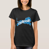 Detroit Football Michigan Lion T-shirt (Voorkant)