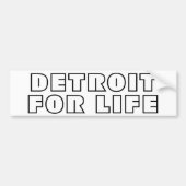 Detroit for Life Bumpersticker (Voorkant)
