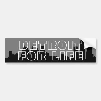 Detroit for Life - Skyline Bumpersticker