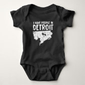 Detroit Gift Funny Michigan is thuis Romper (Voorkant)