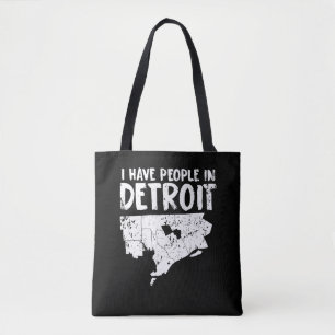 Detroit Gift Funny Michigan is thuis Tote Bag