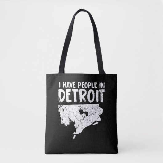Detroit Gift Funny Michigan is thuis Tote Bag (Voorkant)
