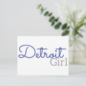 Detroit Girl Briefkaart (Staand voorkant)