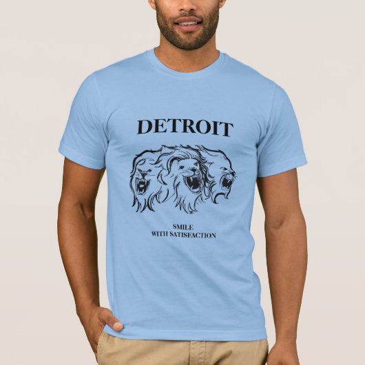 Detroit - glimlach tevreden t-shirt (Voorkant)