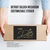 Detroit Golden Mushroom  Sticker