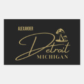 Detroit Golden Mushroom  Sticker (Voorkant)