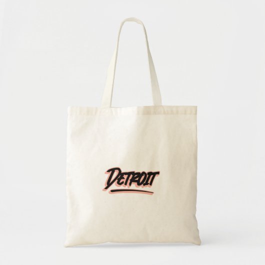 Detroit Graffiti-stijl Tote Bag (Voorkant)