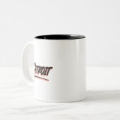 Detroit Graffiti-stijl Tweekleurige Koffiemok (Voorkant links)