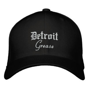 Detroit Grease Flex Fit Wool Baseball Pet Zwart